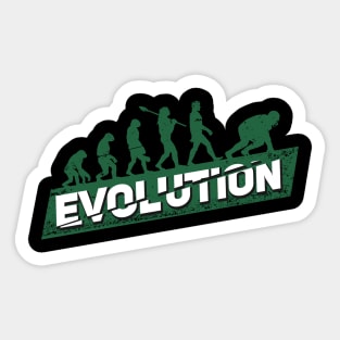 American Football Lineman Evolution Sticker